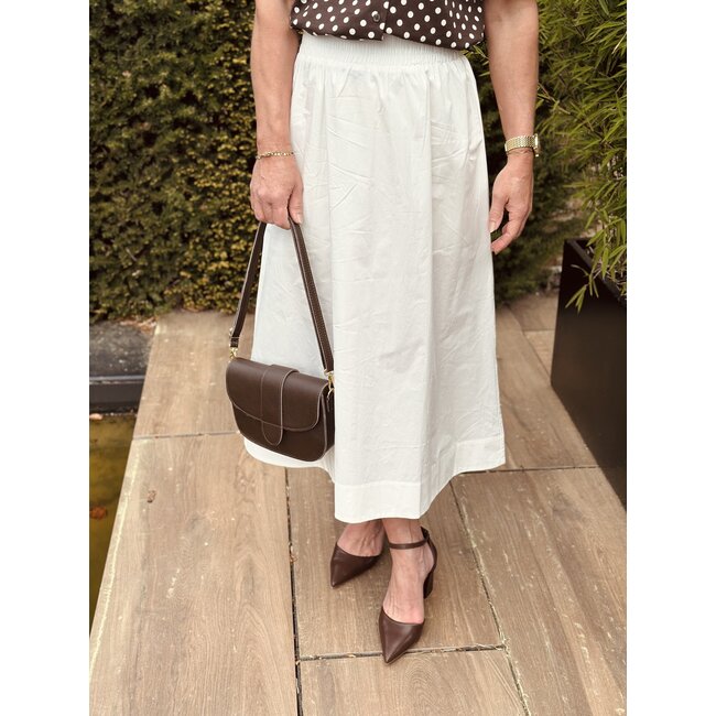 Jente long skirt white