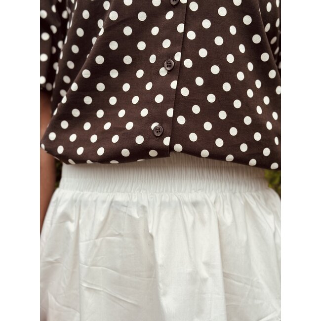 Jente long skirt white