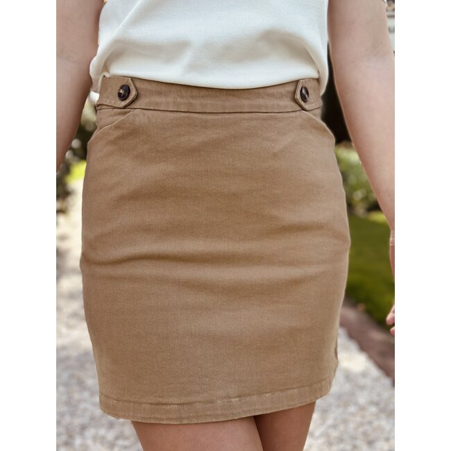 Jenneke skirt denim camel