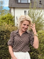 Elvira Elvira Jade blouse brown dot