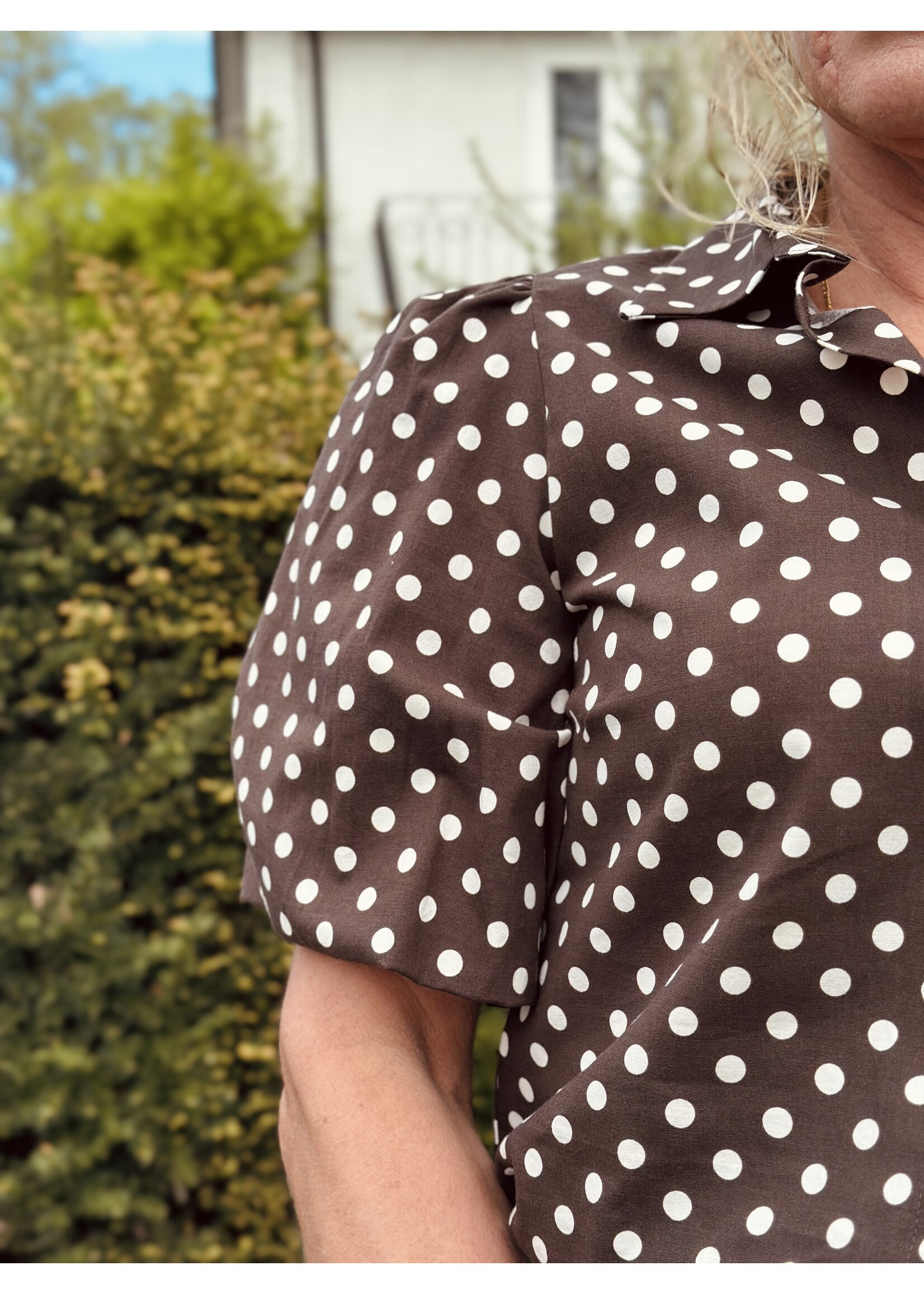 Elvira Elvira Jade blouse brown dot
