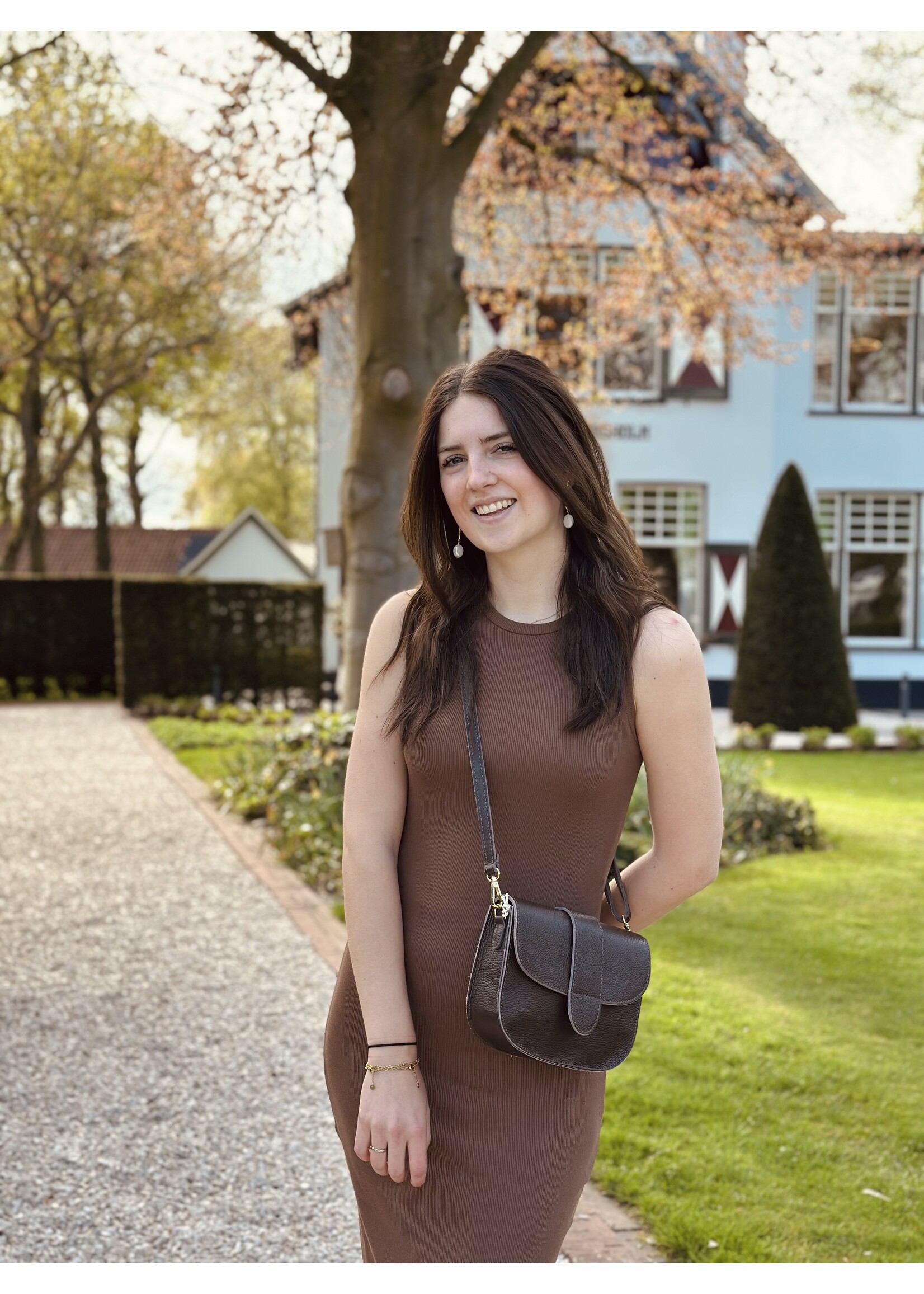 Rozien bodycon dress brown