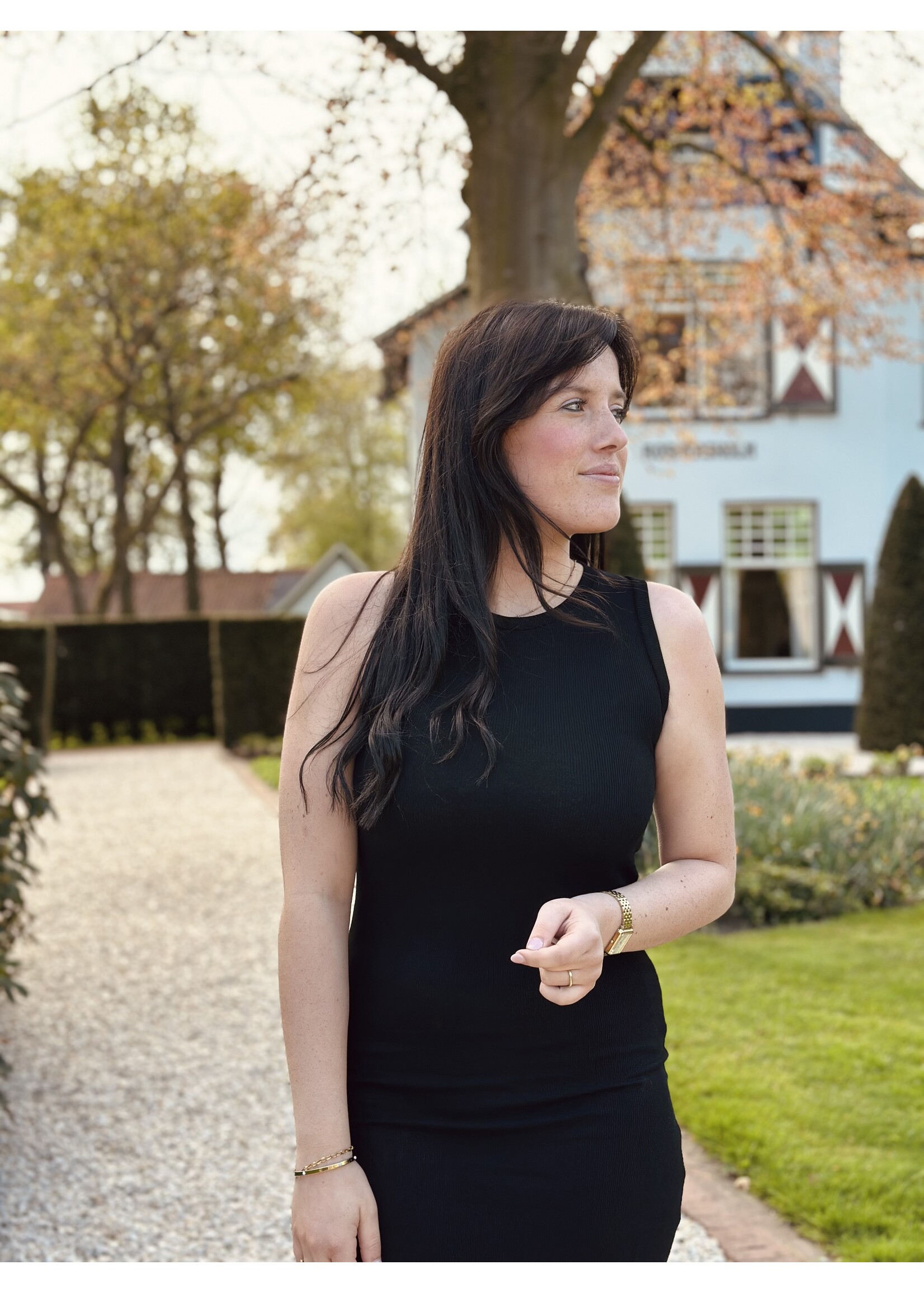 Rozien bodycon dress black