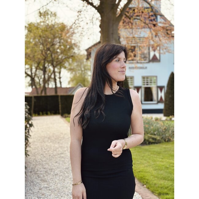 Rozien bodycon dress black