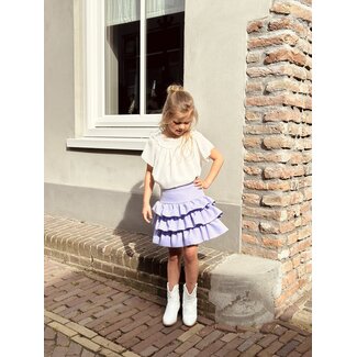 Melanie layered skirt purple