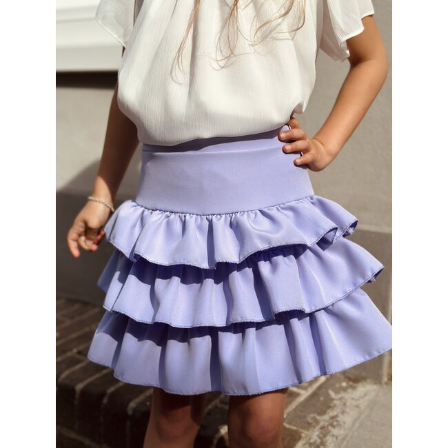 Melanie layered skirt purple