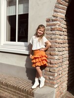 Melanie layered skirt orange