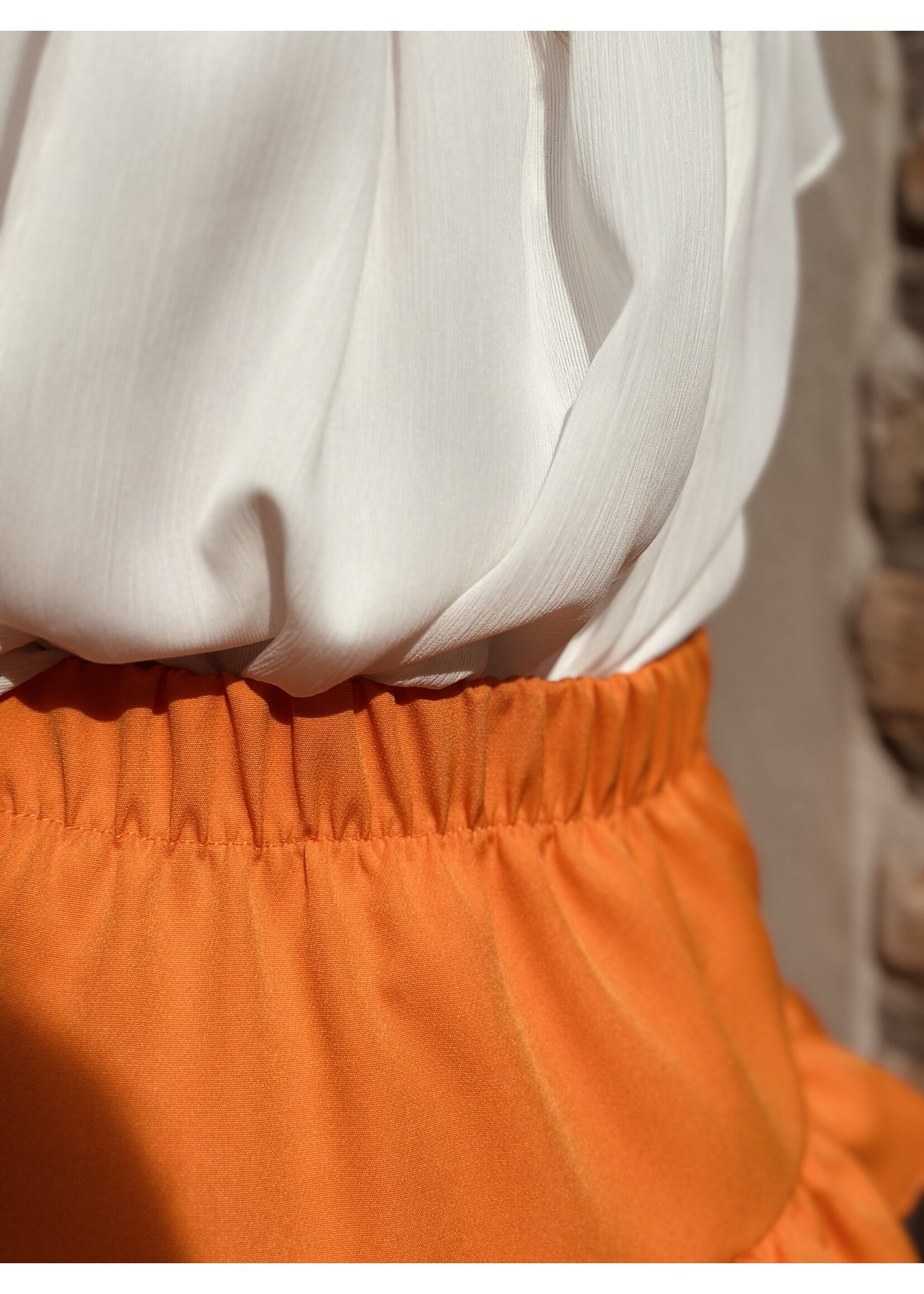 Melanie layered skirt orange