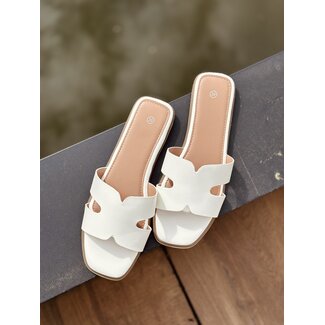 Sharona slipper white