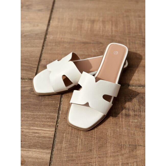 Sharona slipper white