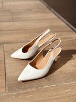 Kayla kitten heels white