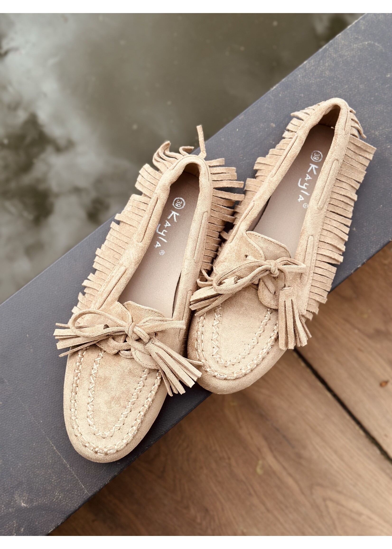 Marieloise loafers suède beige