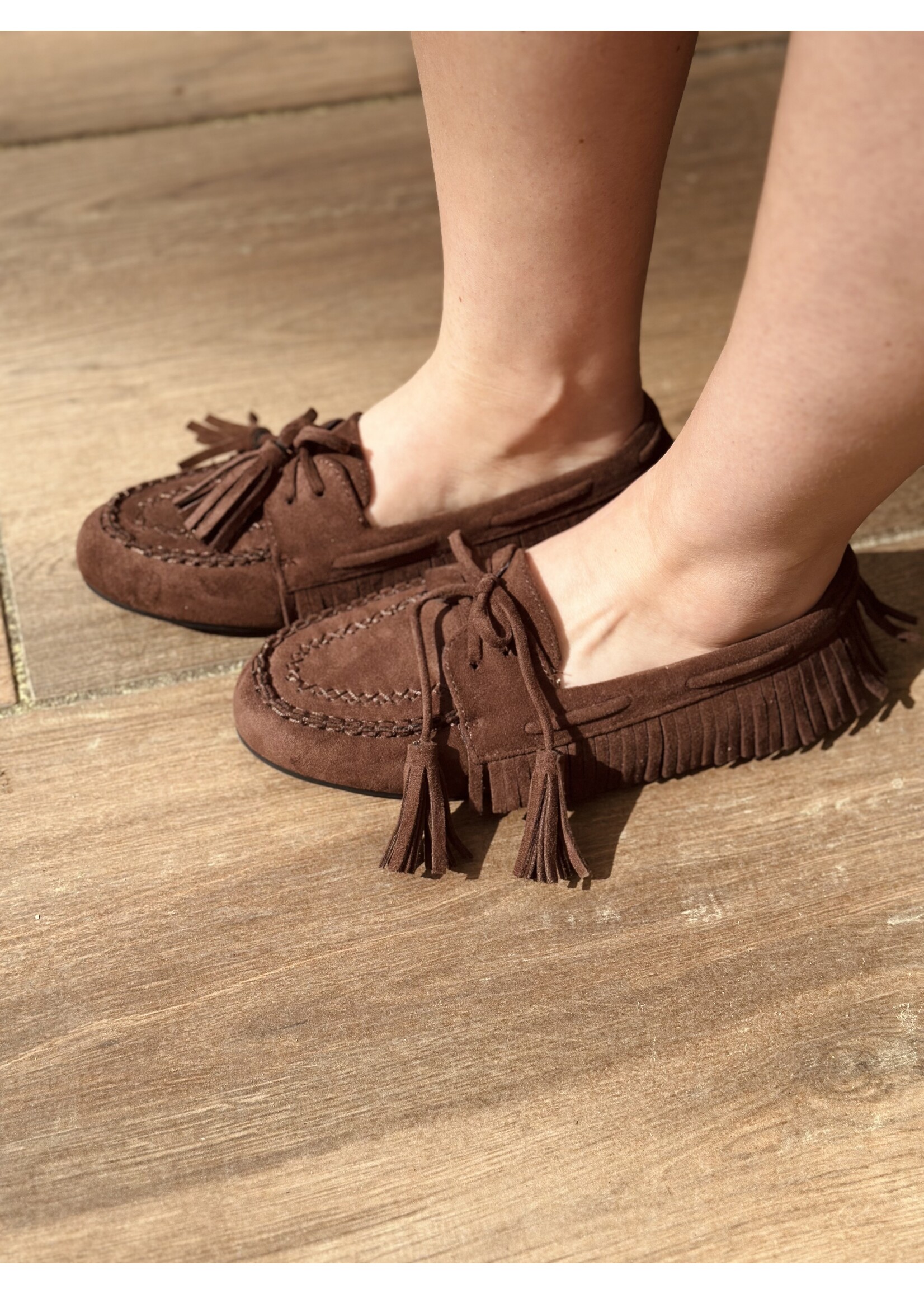 Marieloise loafers suède brown