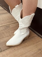 Garby cowboy boots leatherlook white