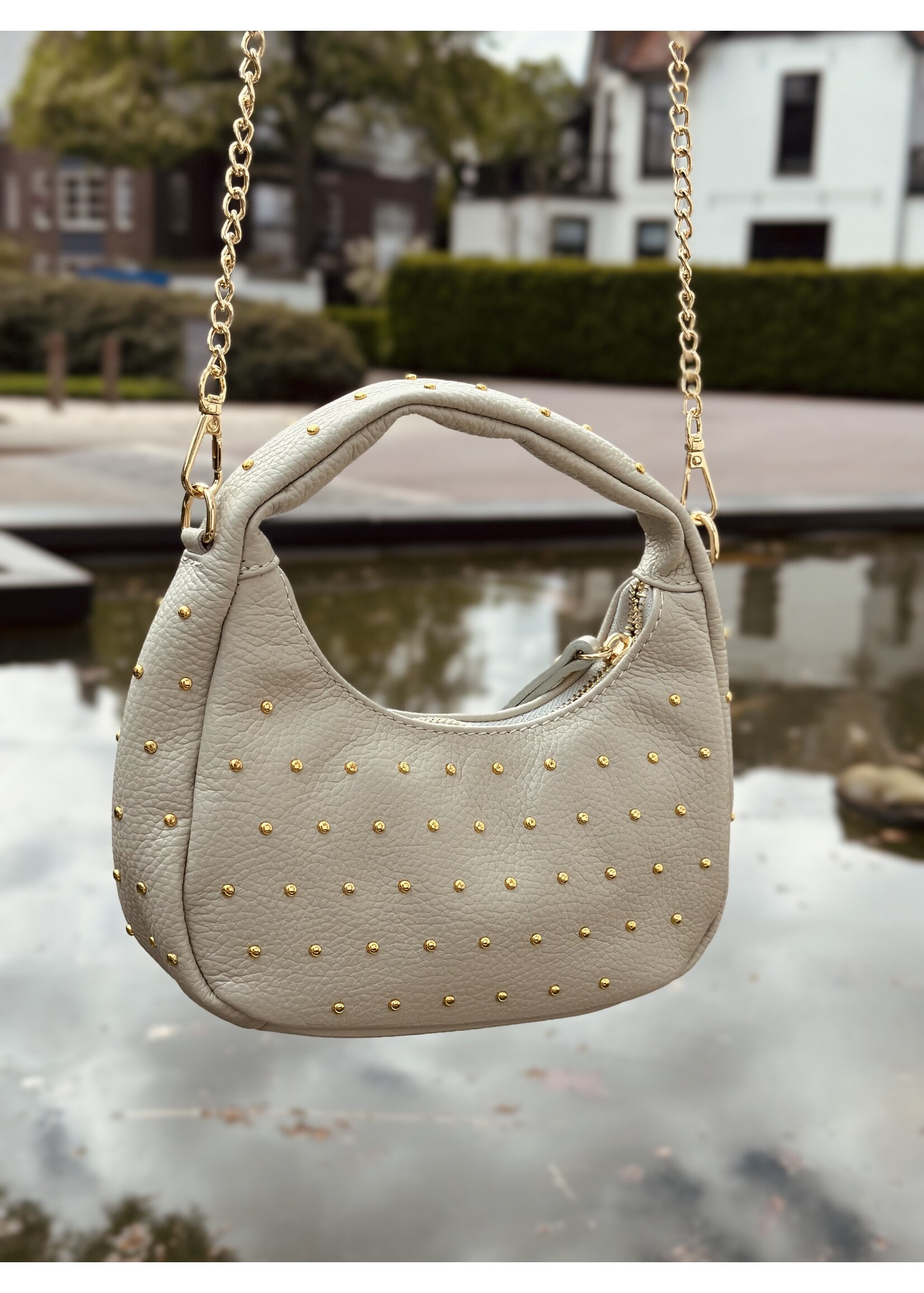 Samanthe bag mint green gold studs