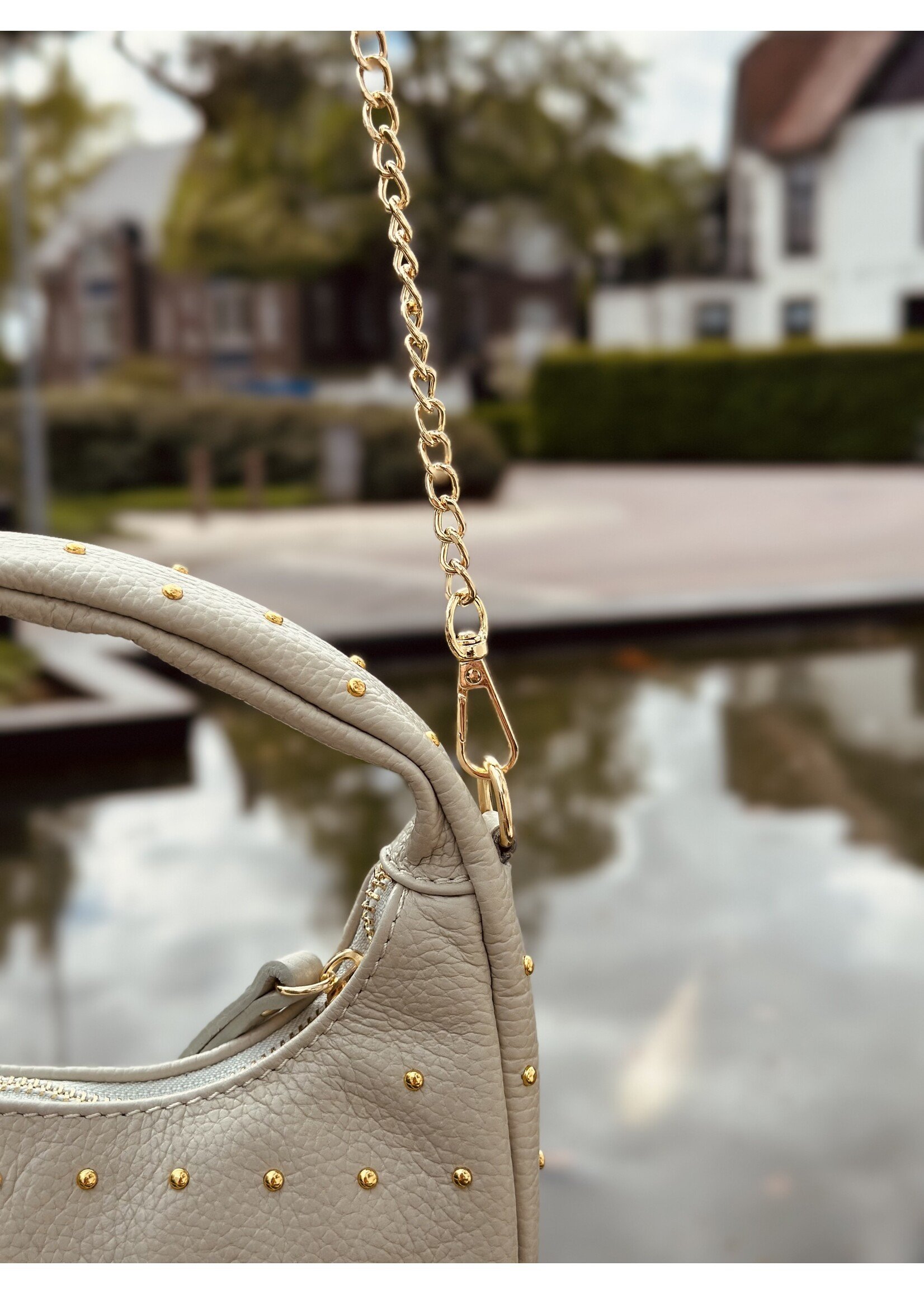 Samanthe bag mint green gold studs