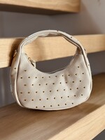 Samanthe bag beige gold studs