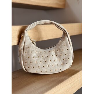 Samanthe bag beige gold studs