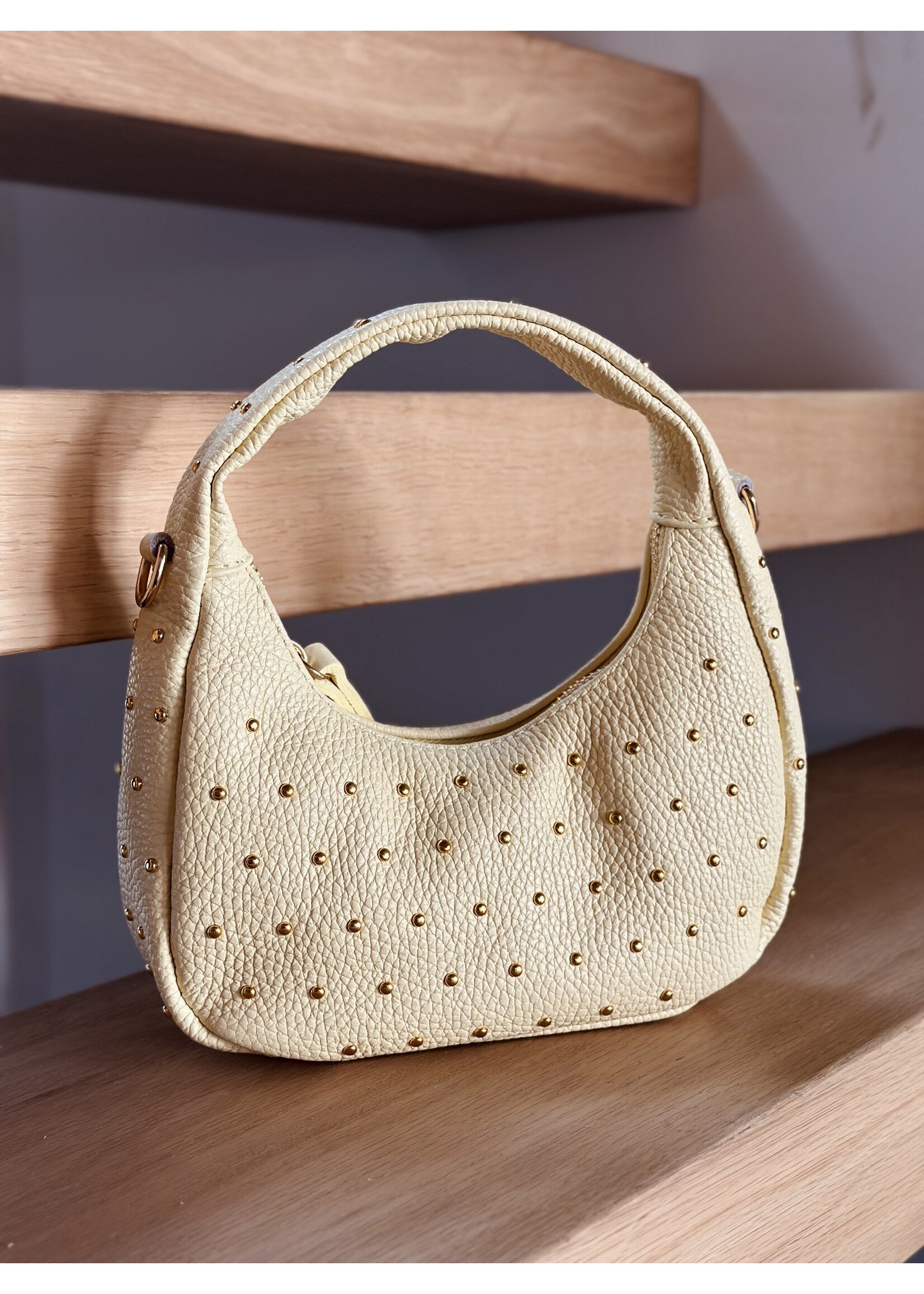 Samanthe bag yellow gold studs