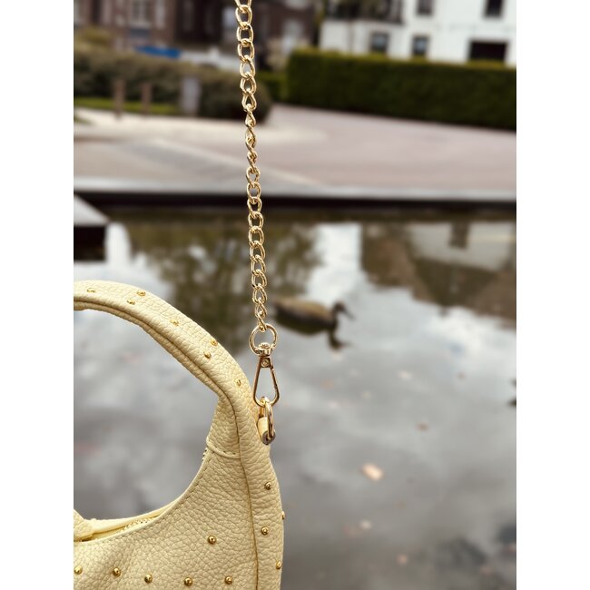 Samanthe bag yellow gold studs