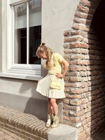 Floriena plissé skirt flower print yellow