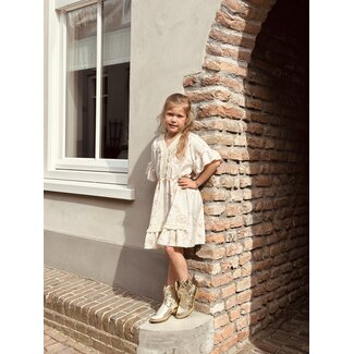 Larise dress beige print