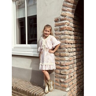 Larise dress light pink print