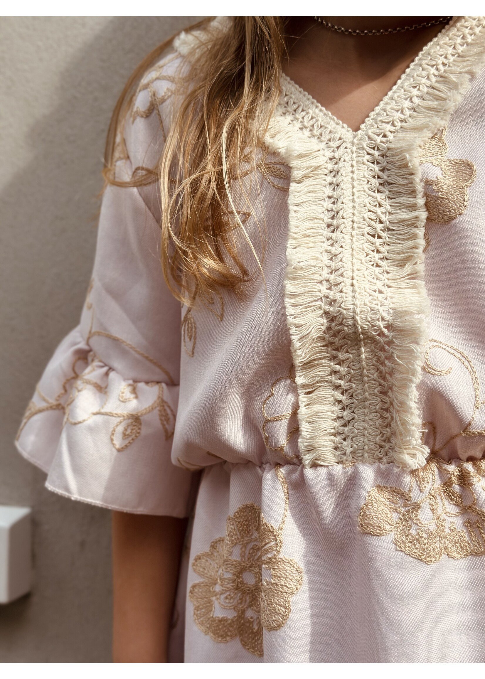 Larise dress light pink print