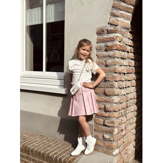 Deliana denim skirt pink