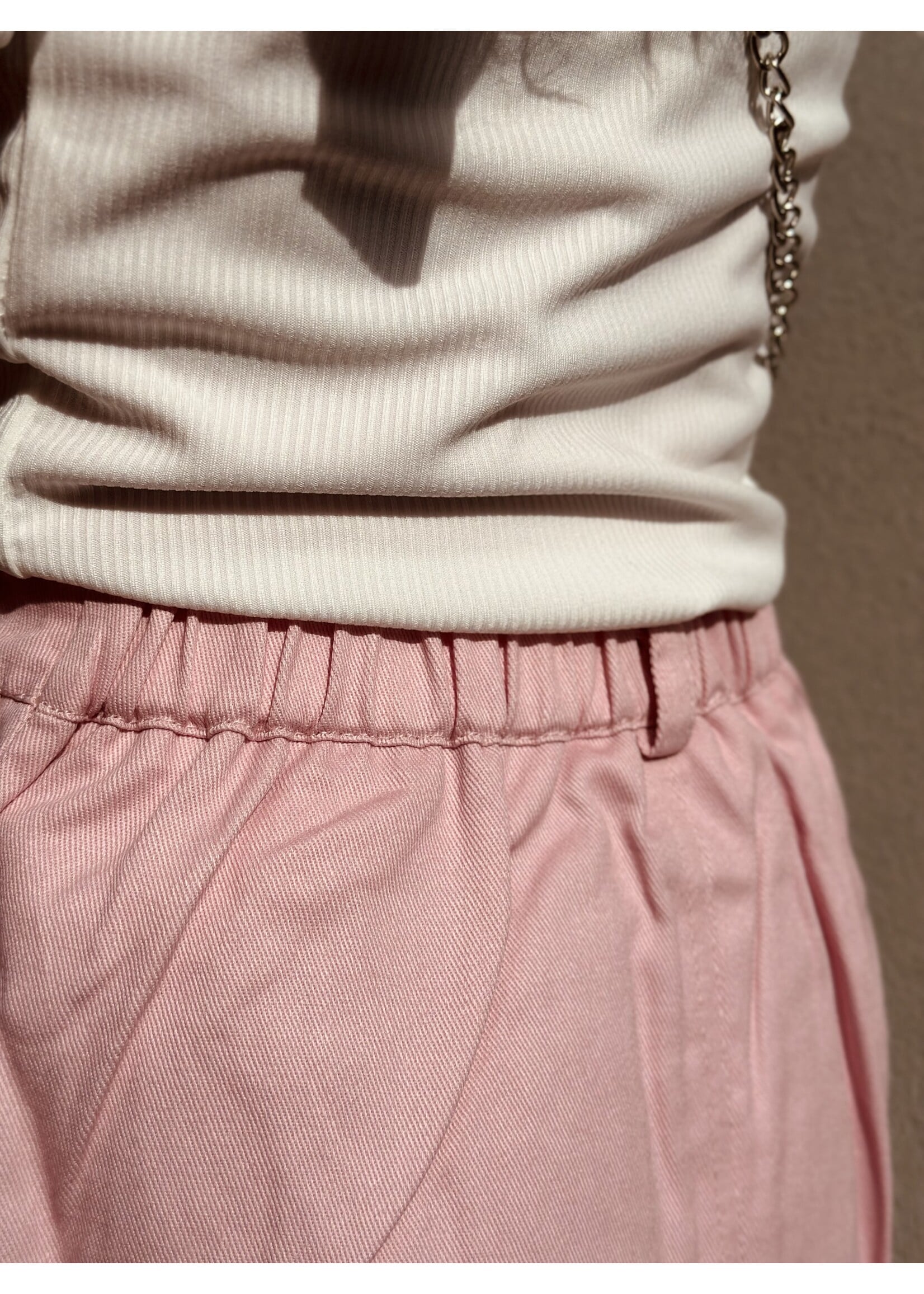 Deliana denim skirt pink