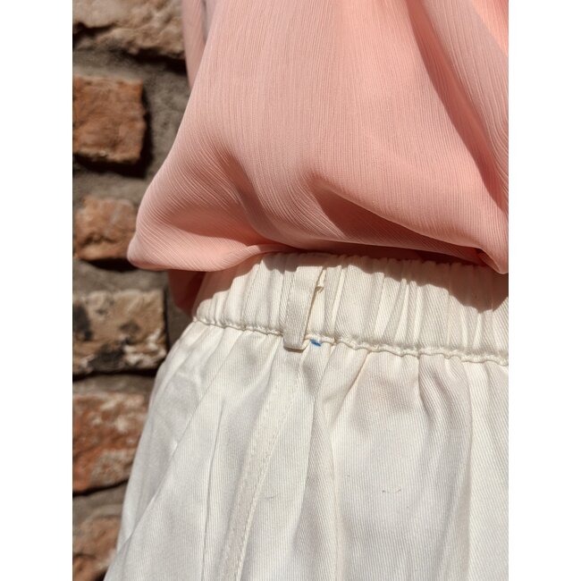 Deliana denim skirt white