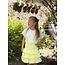 Yorina top white/yellow bow