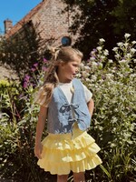 Geanna gilet denim look blue