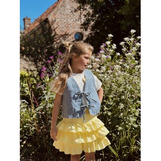 Geanna gilet denim look blue