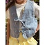 Geanna gilet denim look blue