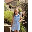 Suze blouse dress blue/offwhite stripes