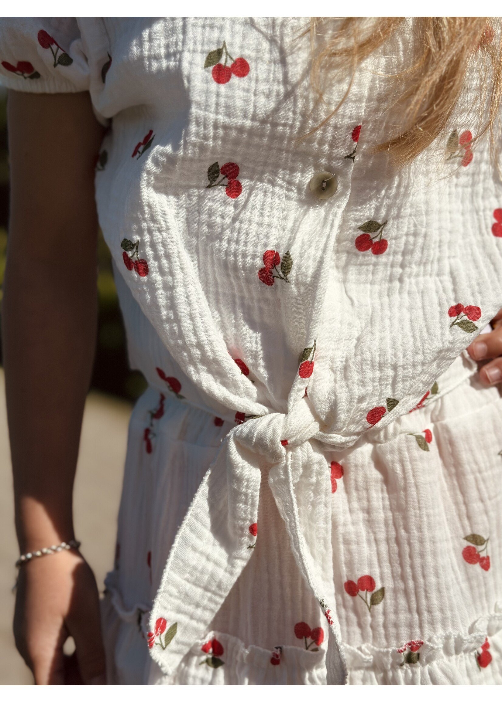 Jenieke set skirt + blouse cherry print