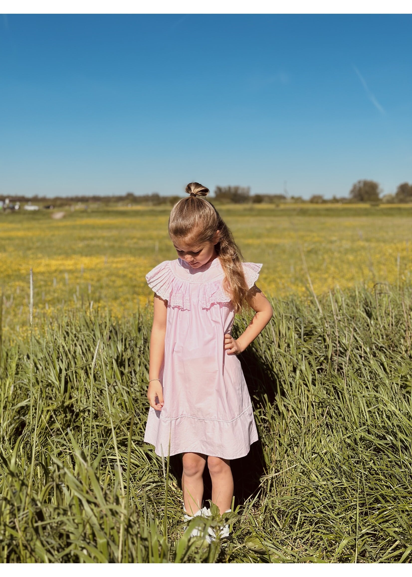 Liara dress broderie pink