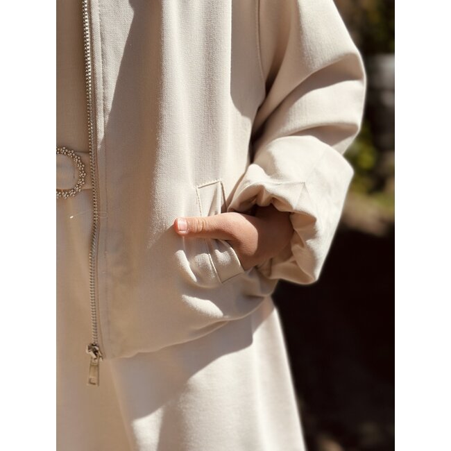 Nosalien bomber jacket beige