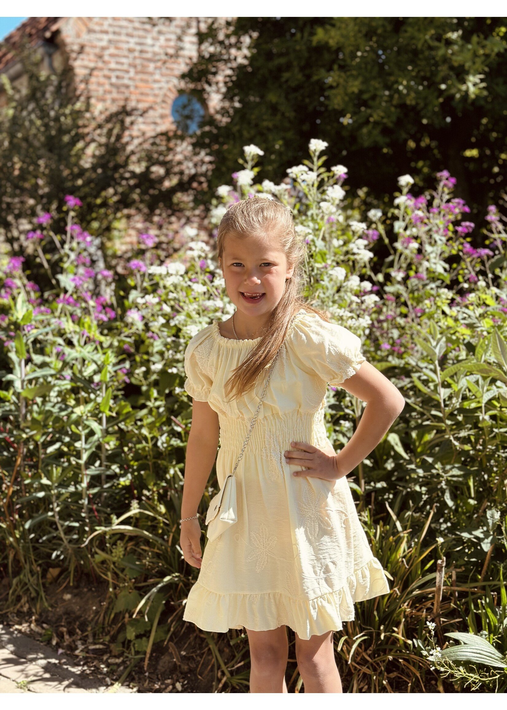 Magreta dress yellow flower print