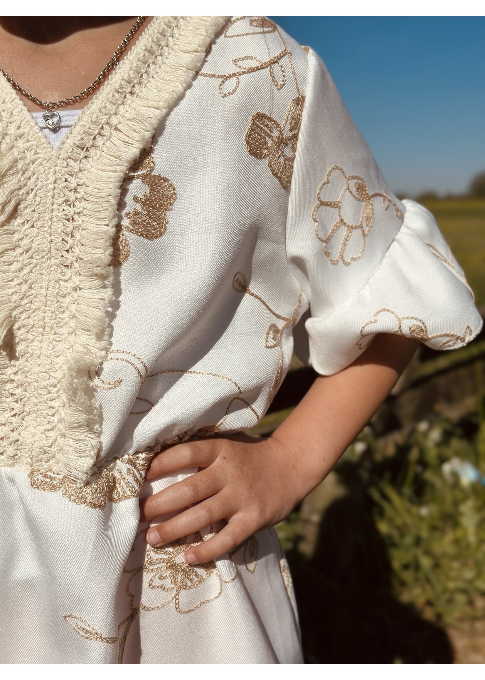 Larise dress offwhite print