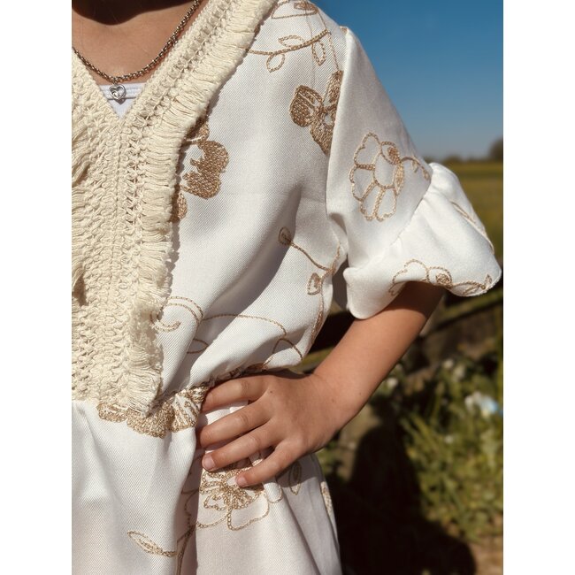Larise dress offwhite print