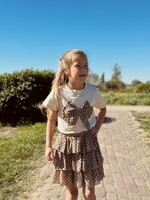 Juliet set T-shirt + skirt beige print