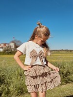 Juliet set T-shirt + skirt offwhite print