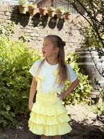 Melanie layered skirt light yellow