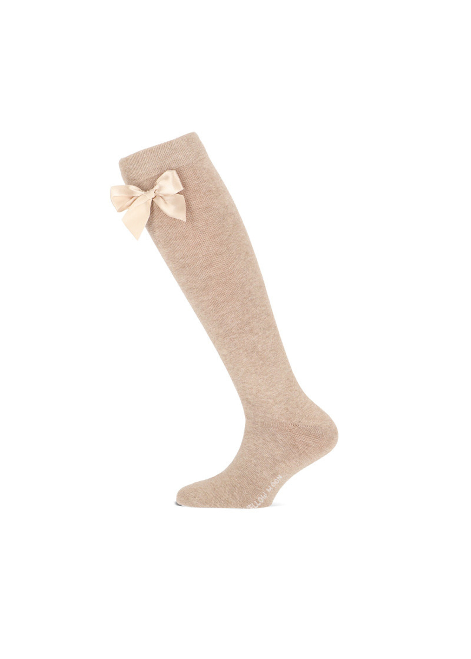 Yellowmoon kniekous beige met strik