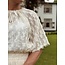 Smashed Lemon Smashed Lemon Myrana feather top beige