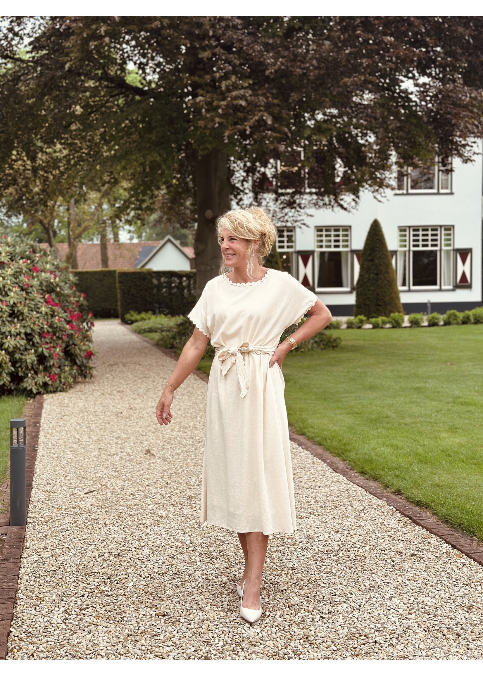 Smashed Lemon Smashed Lemon Gissette long dress beige