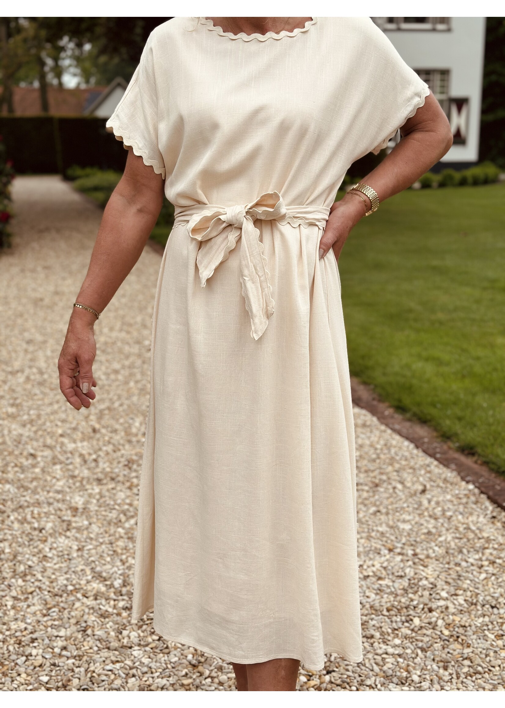 Smashed Lemon Smashed Lemon Gissette long dress beige