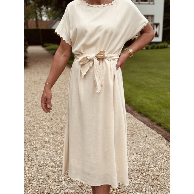 Smashed Lemon Smashed Lemon Gissette long dress beige